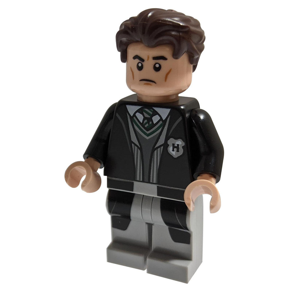 Tom Riddle, Negro Abrigo y Chaleco Largo de Hogwarts, Gris Azulado Claro Piernas
