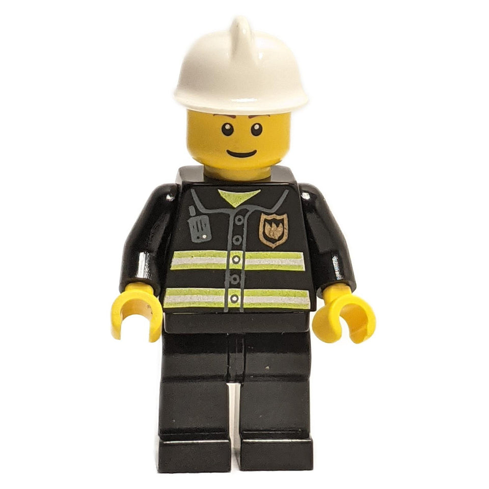 Bombero - Traje Negro Inteligente con Rayas Reflectantes 