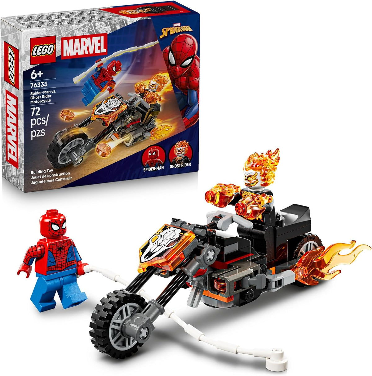 Spider-Man vs. Ghost Rider Motorcycle 76335