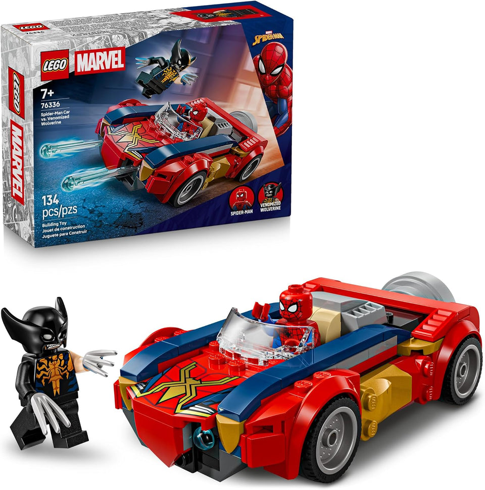 Spider-Man Car vs. Venomized Wolverine 76336