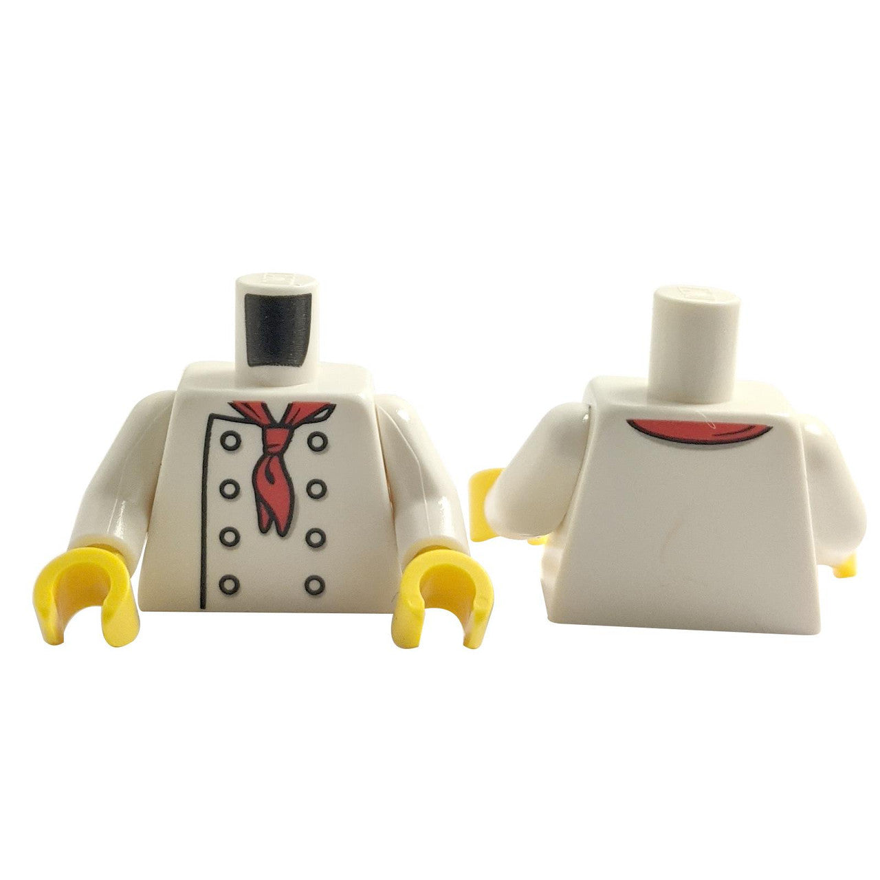 Chef torso dengan Corak Sapu Tangan Merah 
