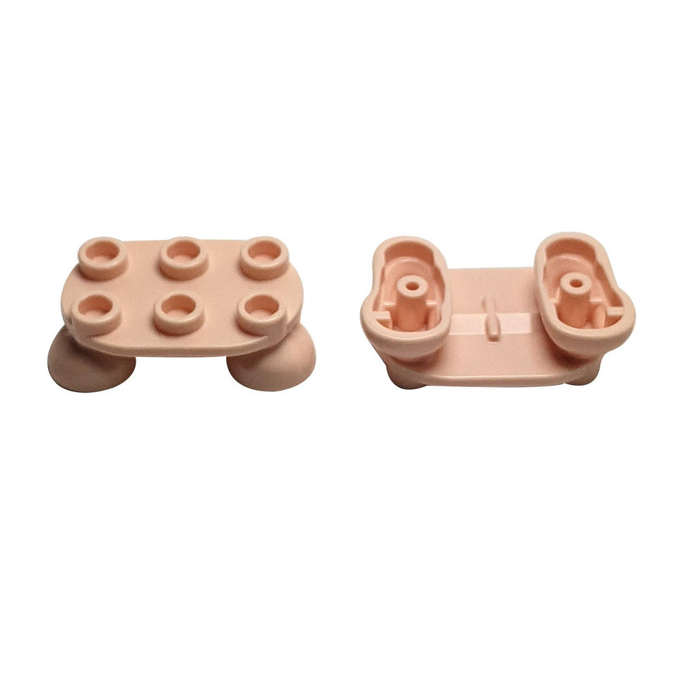 Gambe con Piatto Rotondo 2 x 3 - 2 Piedi 