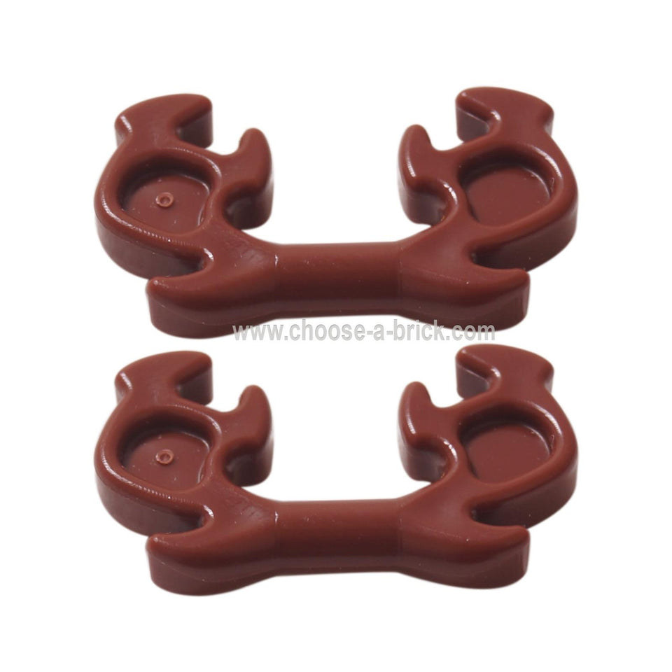 Reddish brown minifigure elaborate ninja horns 11437.