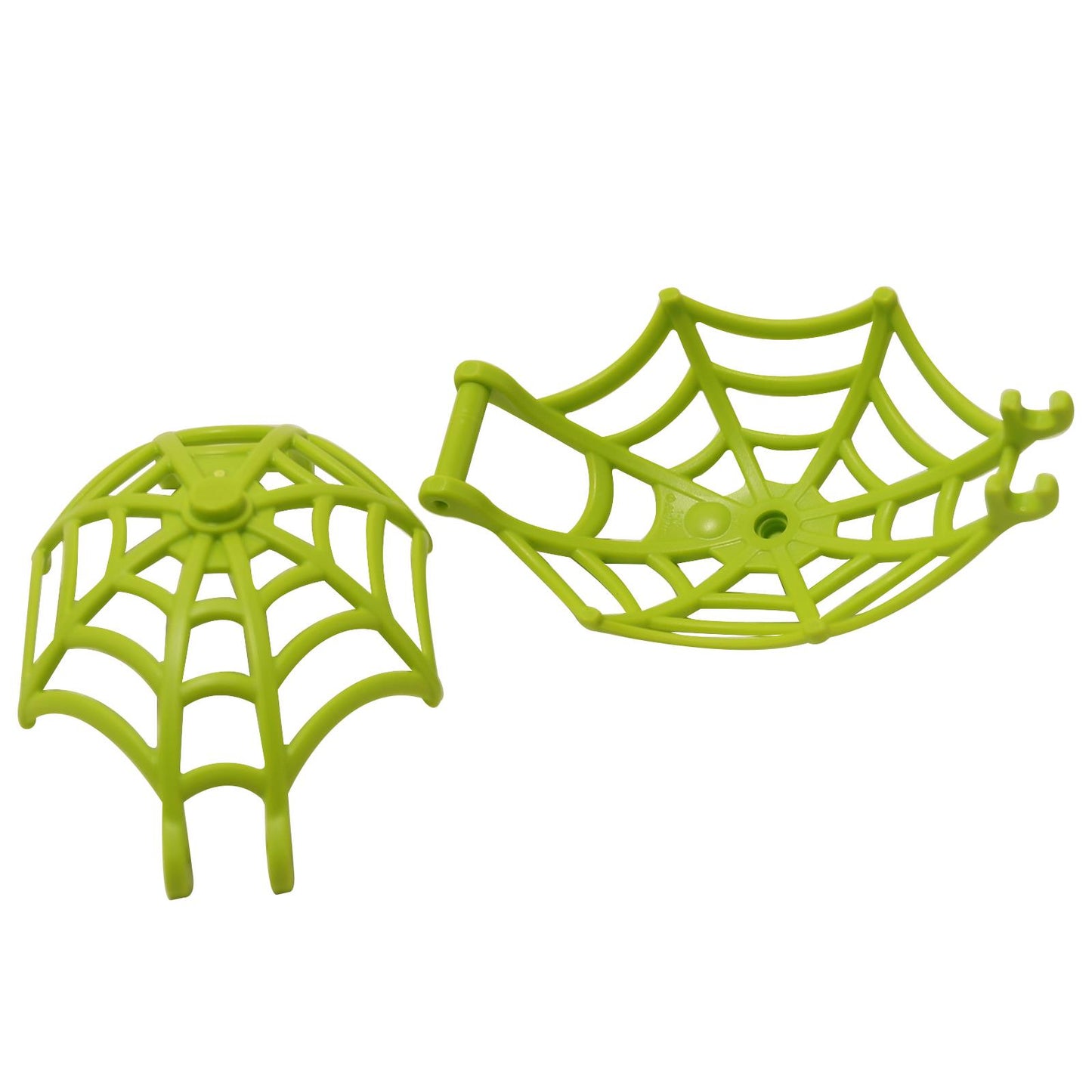 Lime spider web weapon large hemisphere shape part 80487 accessory piece
