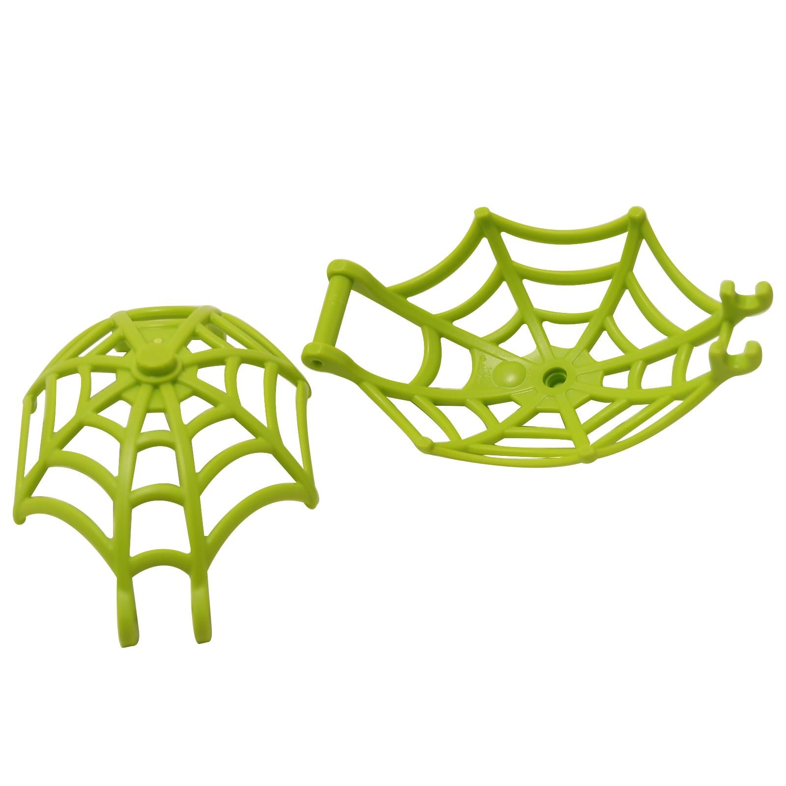 Lime spider web weapon large hemisphere shape part 80487 accessory piece

