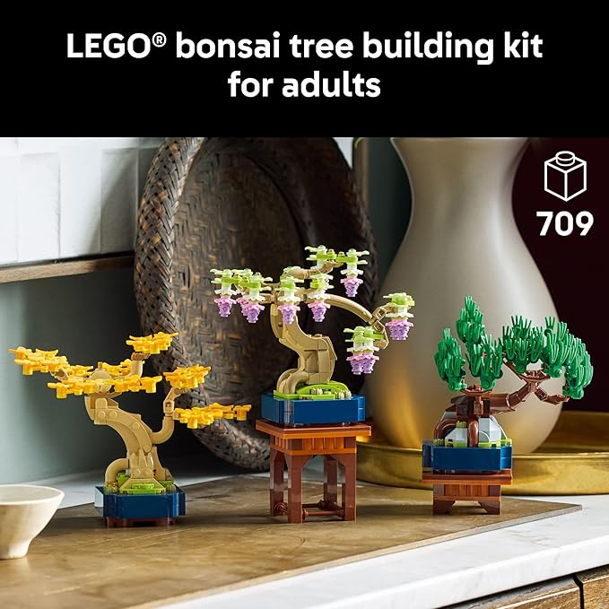 lego bonsai tree piece count LEGO® Botanicals Mini Bonsai Trees (10373)