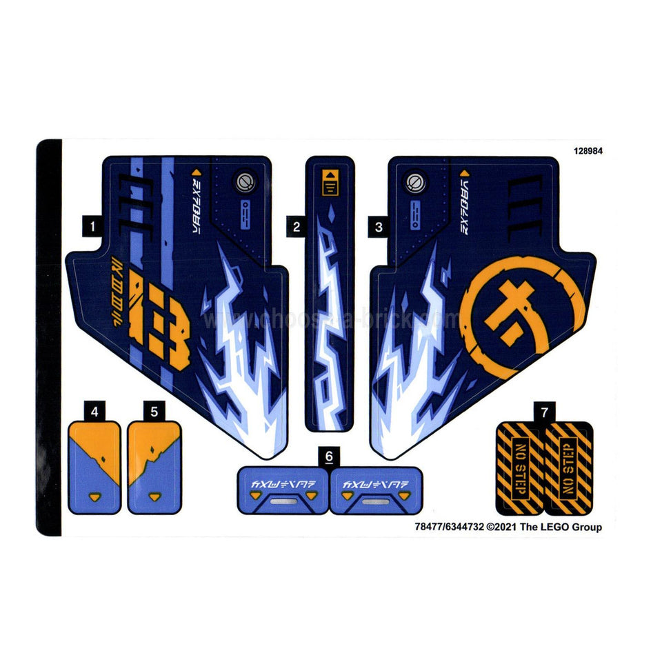 Samolepkový arch pro set 71752 - 78477-6344732