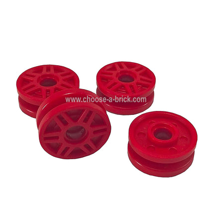 Rueda de 18 mm D. x 8 mm con pernos falsos y radios profundos con anillo interior 