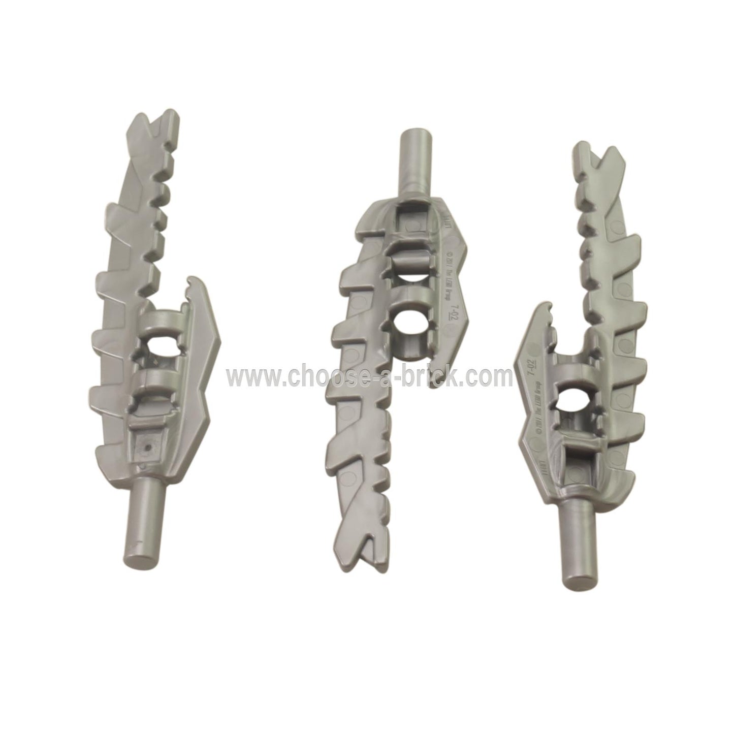 Minifig, Arma Espada, Serrada con Soporte para Barra (Vengious) 