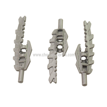 Minifig, Arma Espada, Serrada con Soporte para Barra (Vengious) 