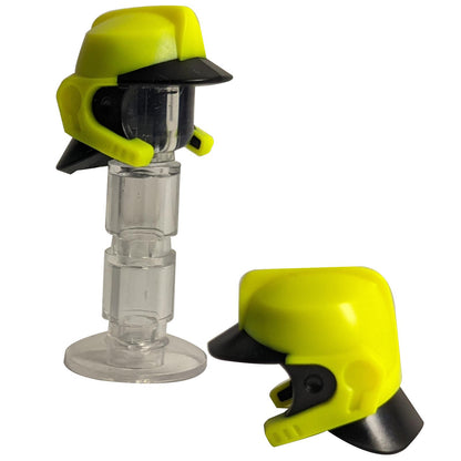 Fire Helmet with Molded Black Visor and Neck Protection