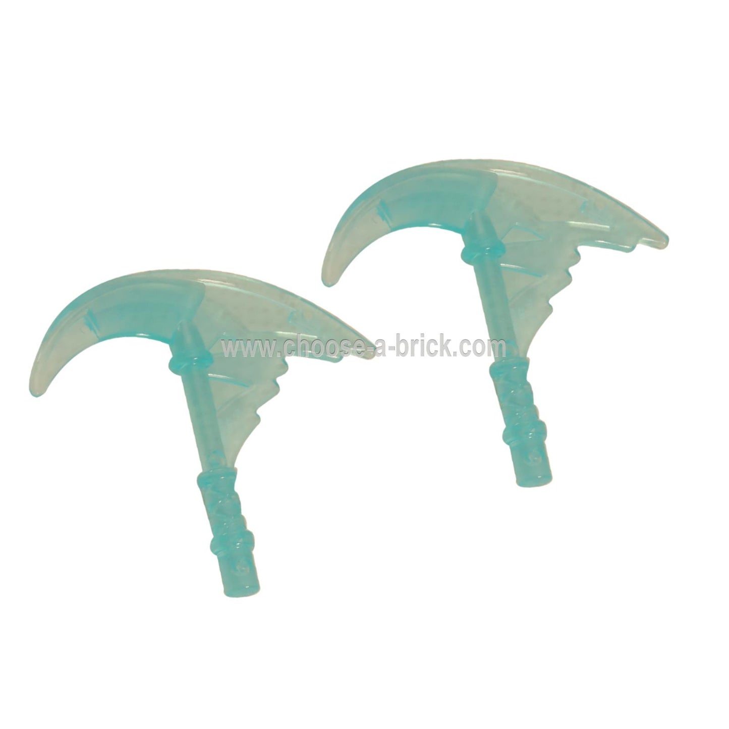LEGO® Parte de arma Ninjago 73766c – Hoz con efecto de energía en movimiento en azul claro transparente