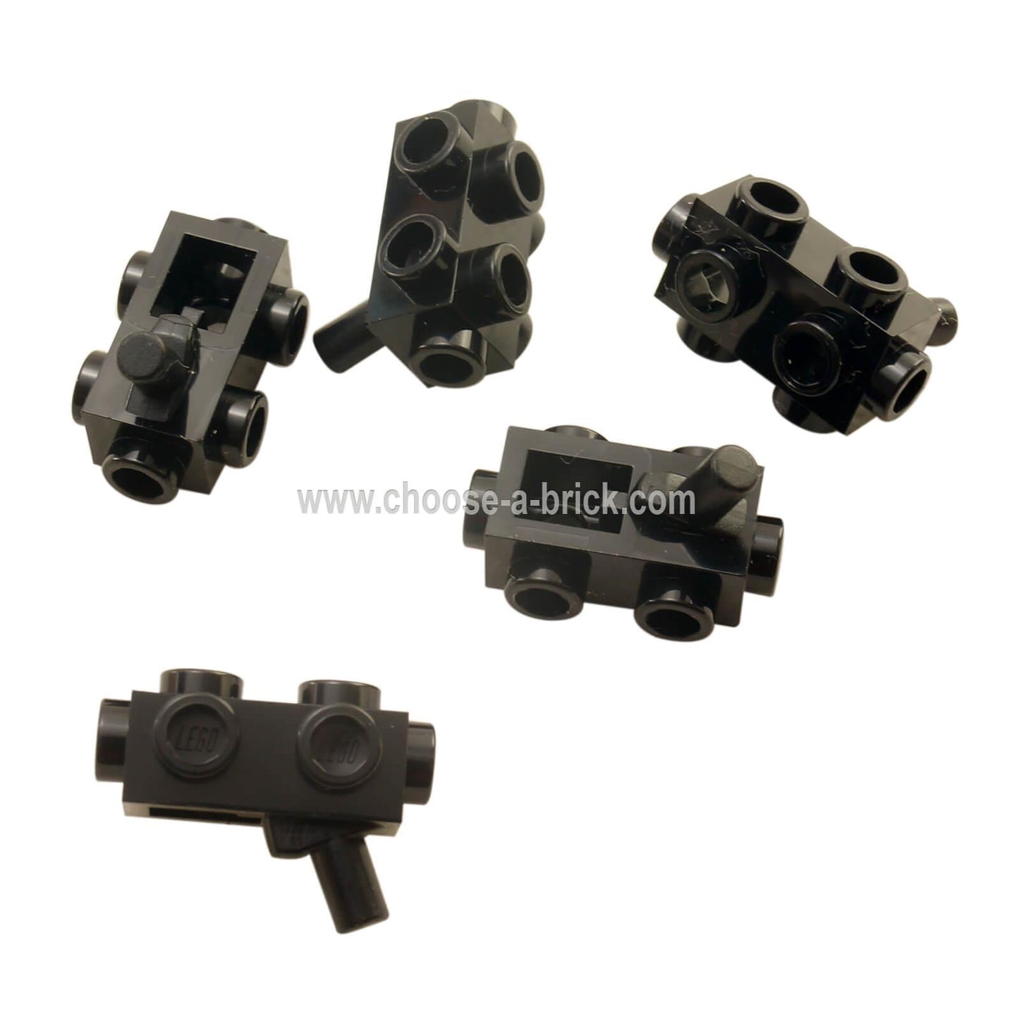 Minifig, Arma Pistola, Bláster 1 x 2 x 2/3 con Tachuelas en los Lados y Mango 
