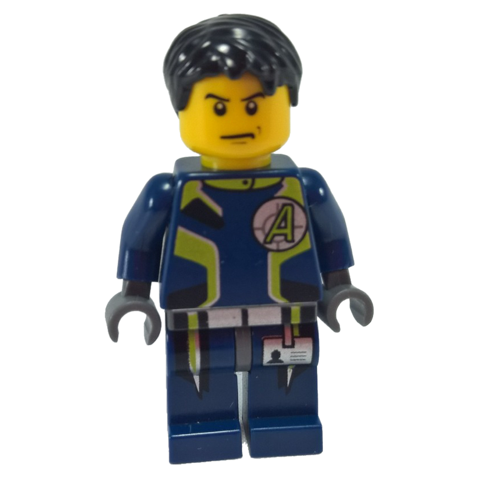 LEGO Minifigure Agent Chase - Single Sided Head - First View.