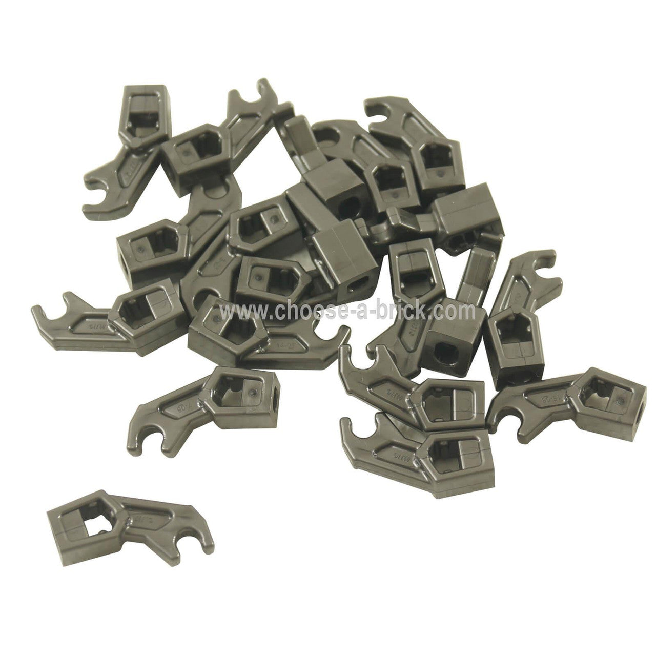 Pièce LEGO bras mécanique, Exo-Force / Bionicle, support épais - Bleu