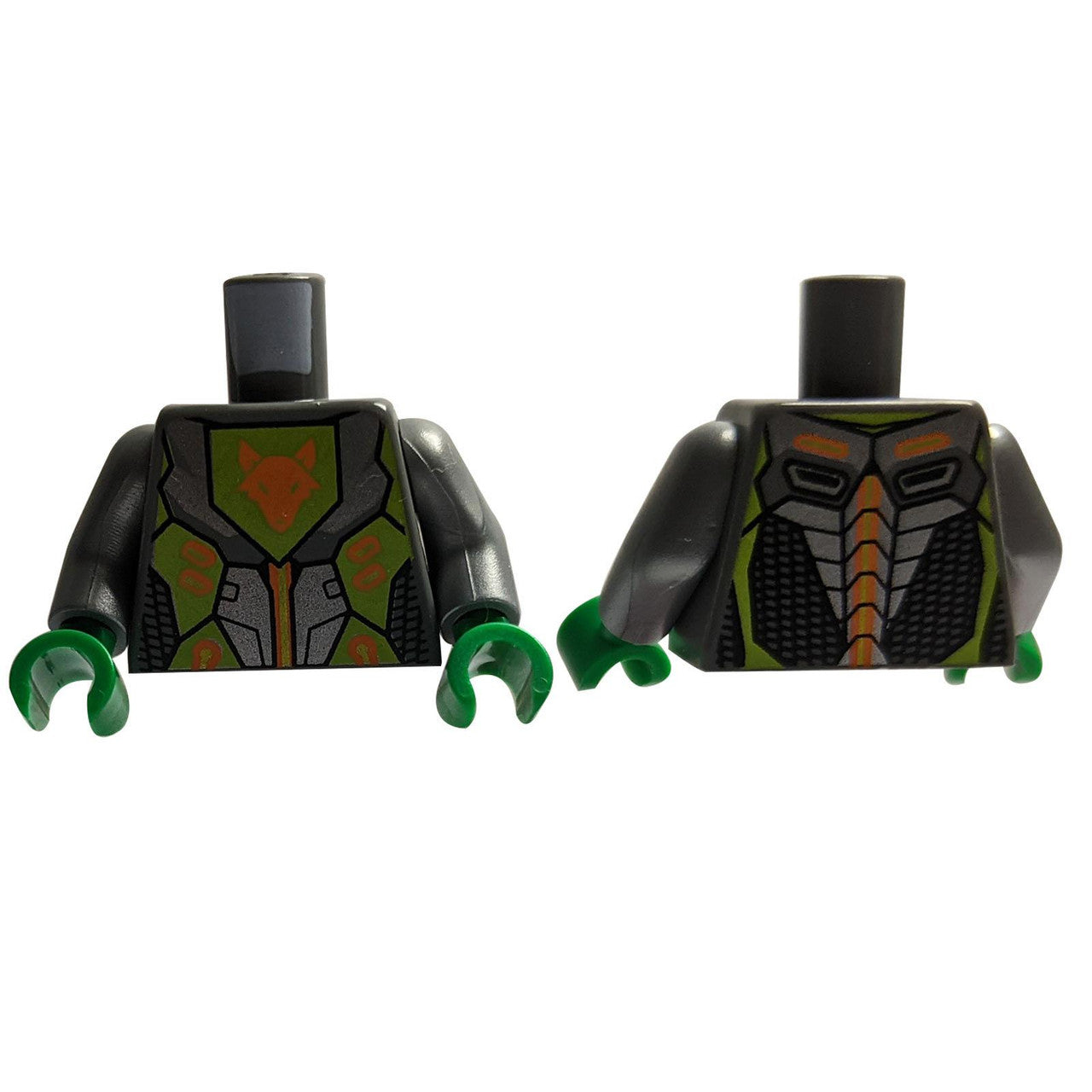 Armatura Nexo Knights con Motivo di Testa di Volpe Arancione (Torso di Aaron) 
