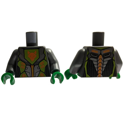 Armatura Nexo Knights con Motivo di Testa di Volpe Arancione (Torso di Aaron) 