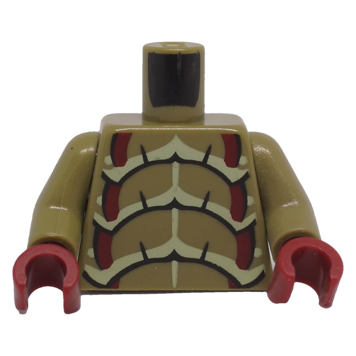 LEGO® Galaxy Squad Buggoid torso 973pb1263c01 with olive green arms and dark red exoskeleton print
