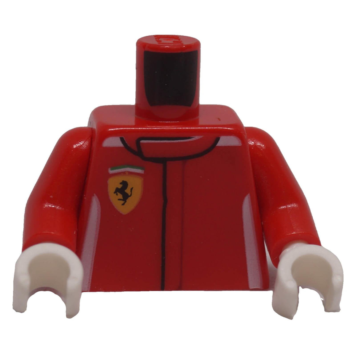 LEGO® Speed Champions Ferrari racing torso 973pb2044c01 front with Ferrari shield badge