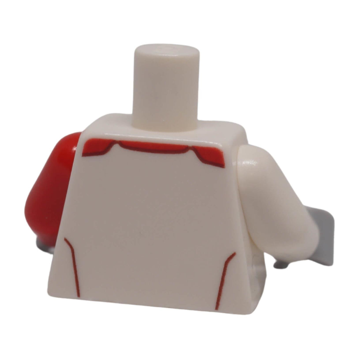 LEGO® Ferrari Speed Champions torso 973pb3586c01 back showing white torso and red detailing