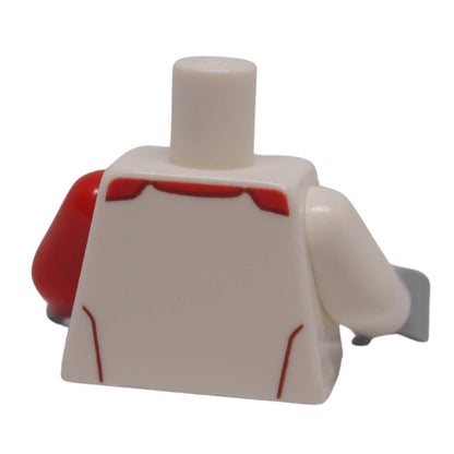 LEGO® Ferrari Speed Champions torso 973pb3586c01 back showing white torso and red detailing