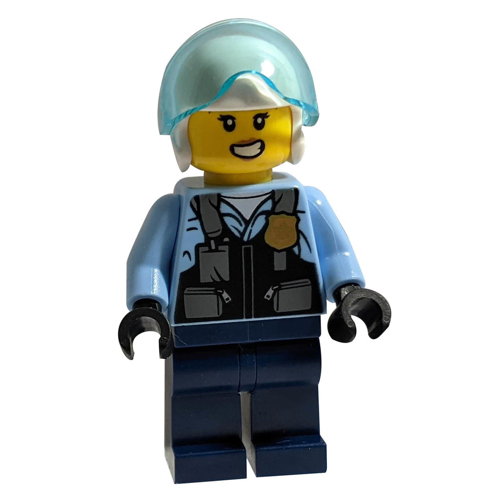Oficial de policía - Rooky Partnur, piloto de jet con pantalones azul oscuro 