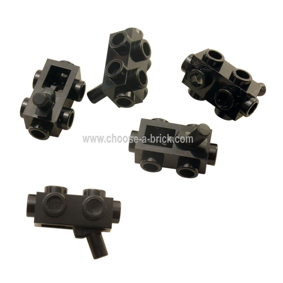 Minifig, Arma Pistola, Bláster 1 x 2 x 2/3 con Tachuelas en los Lados y Mango 