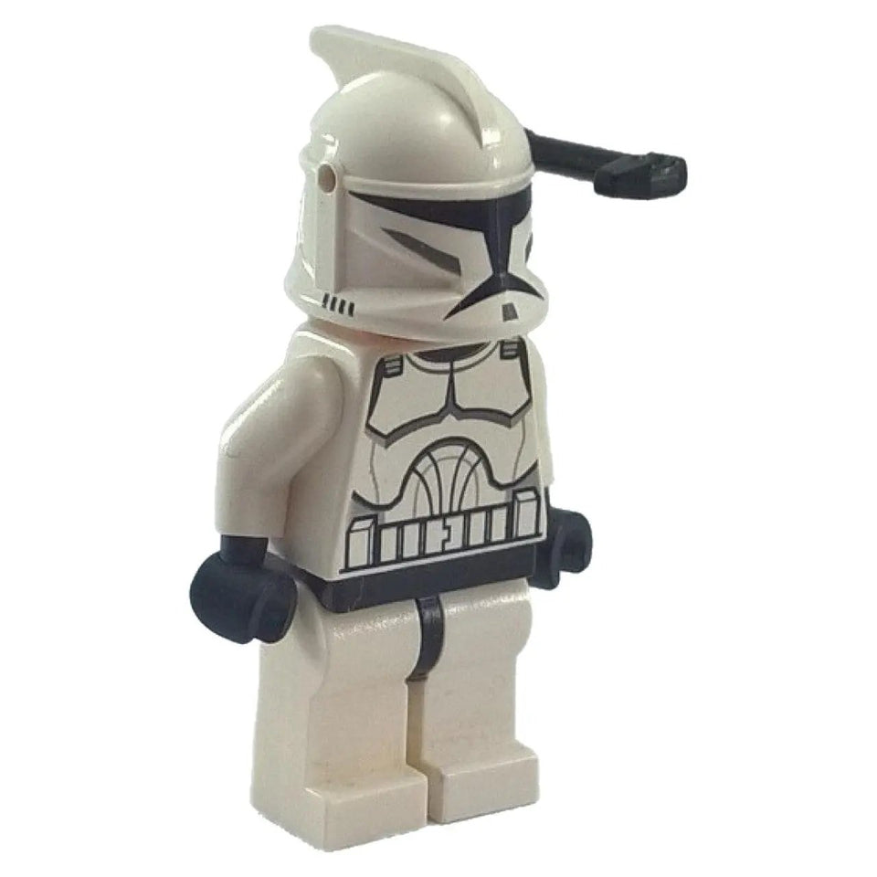 LEGO Minifigur Klonkrieger Klonkriege mit Schwarz Helmantenne / Suchgerät - sw200a (stehend mit Antenne)