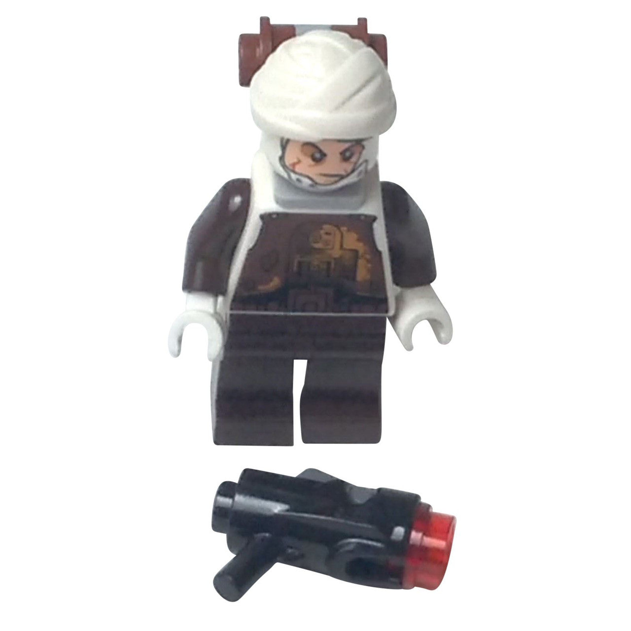 LEGO Dengar minifigure sw0751 with bandaged head and blaster