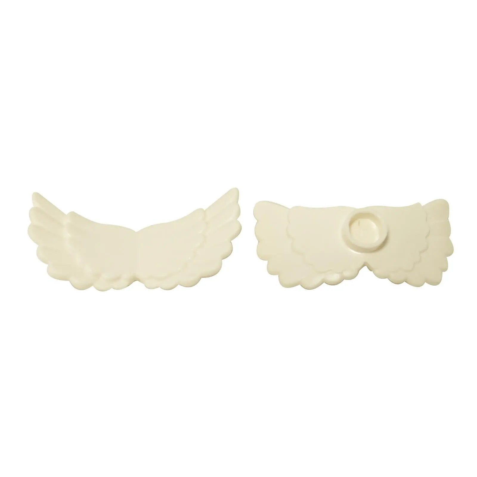 LEGO® minifigure ailes en plumes avec support d'élément en blanc, accessoire d'aile moulé pour les anges, les oiseaux et les personnages fantastiques