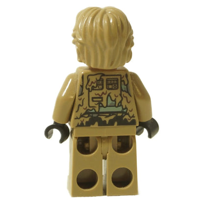 LEGO® Star Wars Han Solo – minifigura de Mudtrooper (sw0934) vista trasera mostrando impresión del torso sucio y cabello color arena.