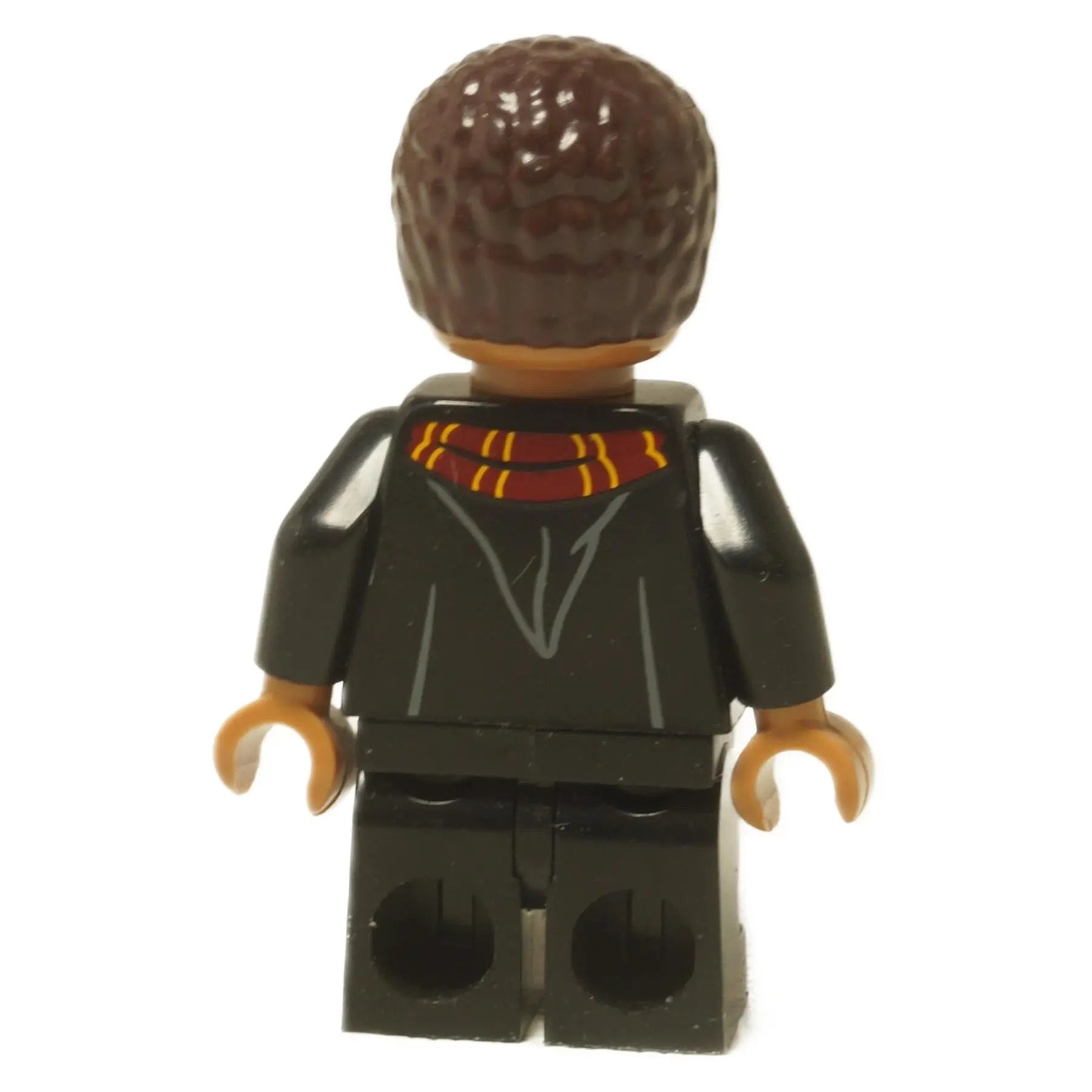  LEGO® Harry Potter™ Dean Thomas minifigure (colhp08) wearing his Gryffindor robes and scarf, front view. Back view.