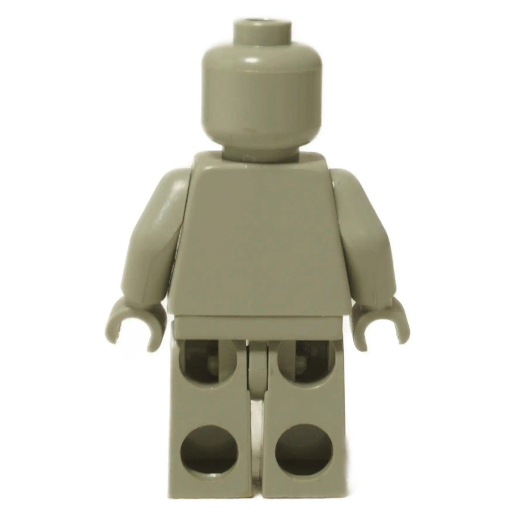 LEGO® Minifigura de Harry Potter Horace Slughorn (hp171) con una chaqueta naranja oscuro y un chaleco de tweed con una pajarita. Vista trasera.