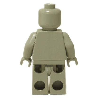 LEGO® Minifigura de Harry Potter Horace Slughorn (hp171) con una chaqueta naranja oscuro y un chaleco de tweed con una pajarita. Vista trasera.