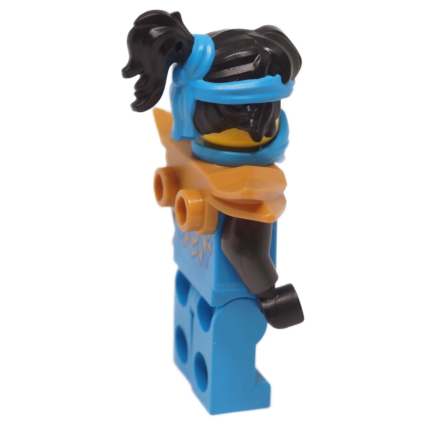 LEGO® NINJAGO® Nya minifigure right side view with blue mask and armor