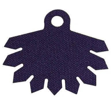 Minifigure Cape Cloth, 9 Triangular Points with Black and Dark Purple Sides