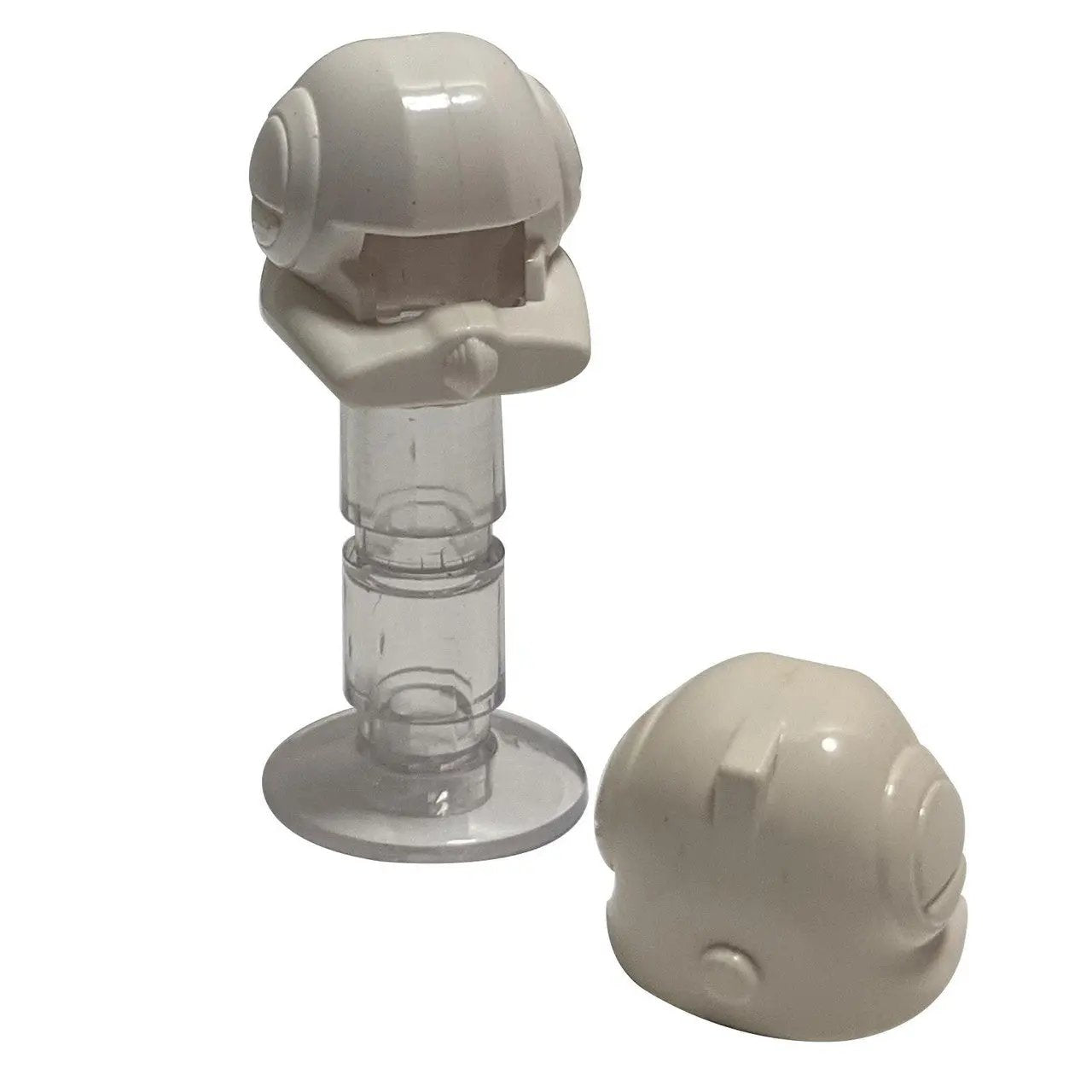 Minifigura, Casco de casco SW Clone Pilot con visera abierta, liso 