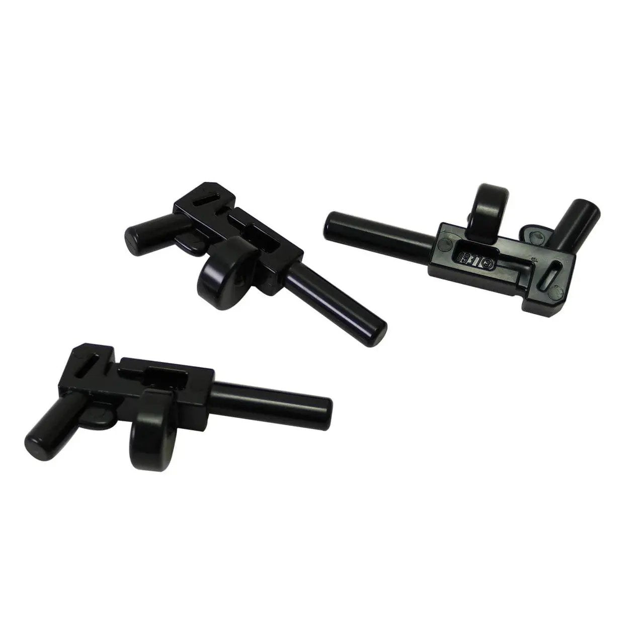 Minifigure, Weapon Gun, Pistol Automatic Long Barrel and Round Magazine (Tommy Gun)
