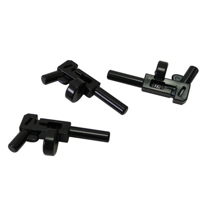 Minifigure, Weapon Gun, Pistol Automatic Long Barrel and Round Magazine (Tommy Gun)