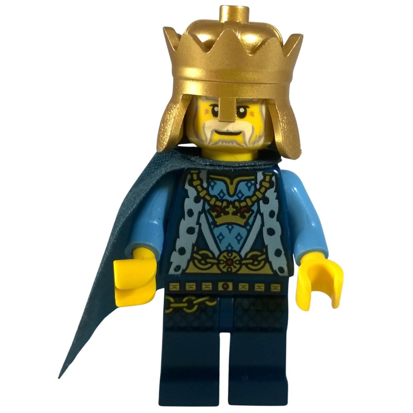 LEGO Lion Knight King minifigure cas527 castle royal crown cape
