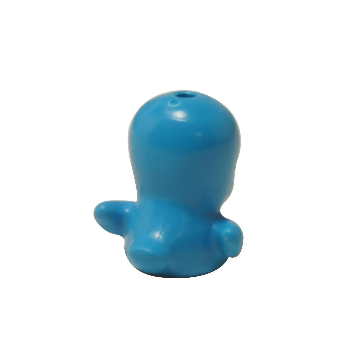 LEGO® Sonic the Hedgehog Flicky bird figure (3918pb03), a small blue bird with large eyes and orange feet. Side view.