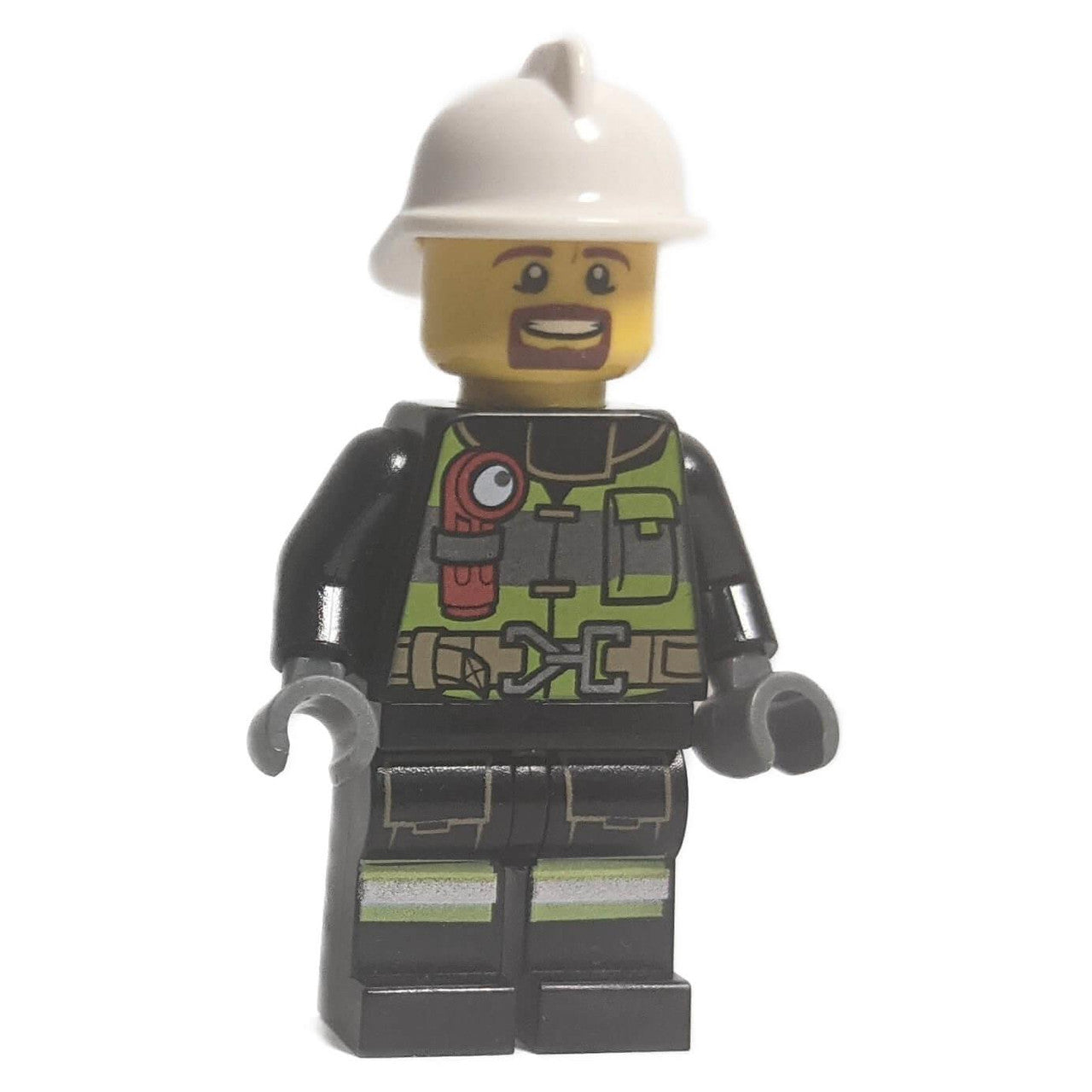 Firefighter with Brown Moustache and Goatee