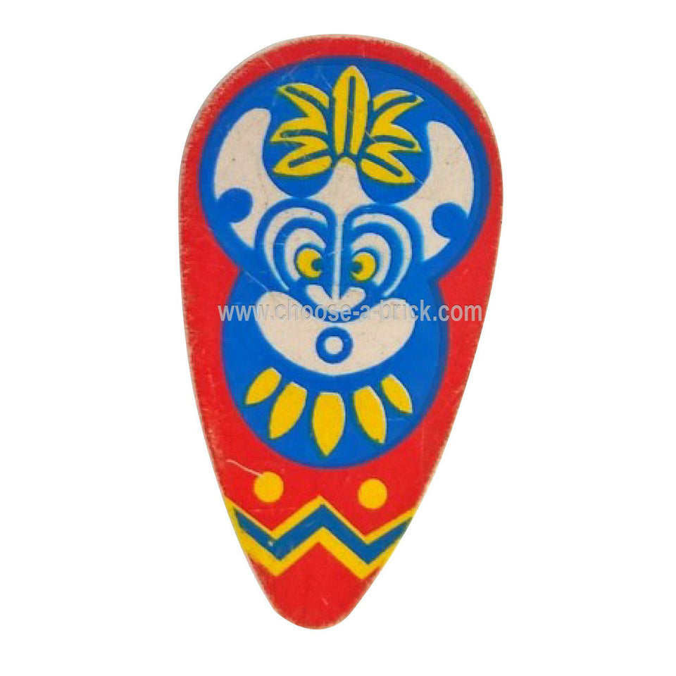 Kilpi Ovoid Islanders-maskikuviolla - LEGO Osat ja osat