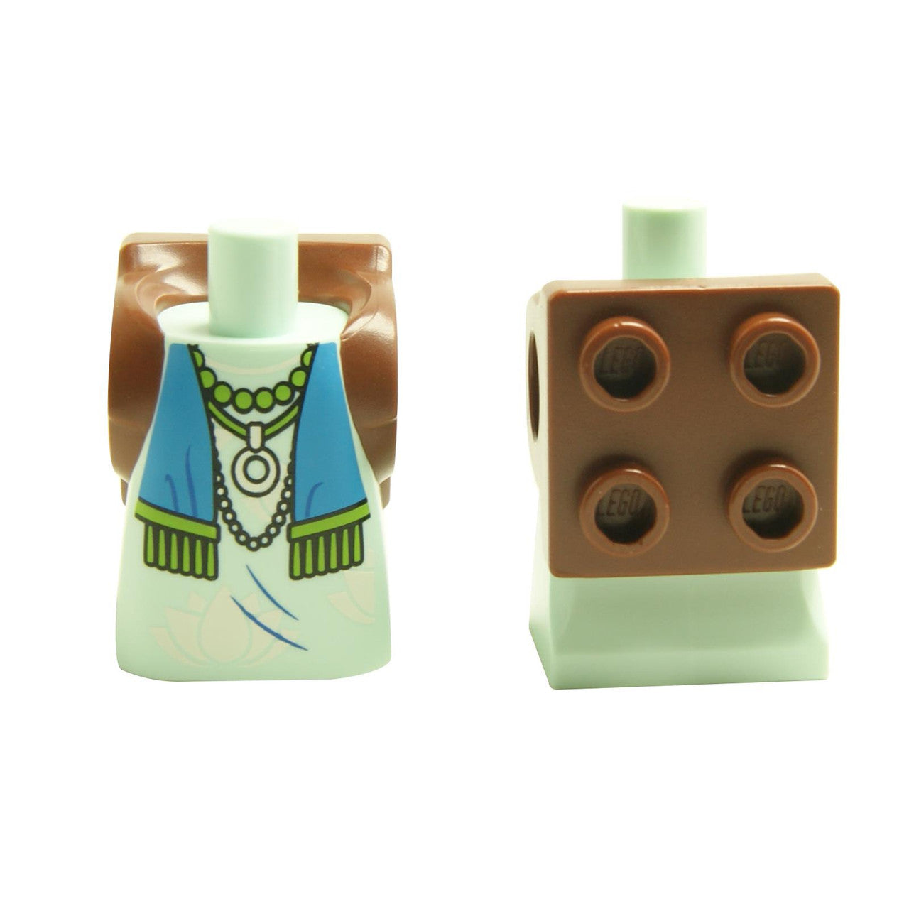LEGO Short Dress with Backpack and Tassels, front and back views