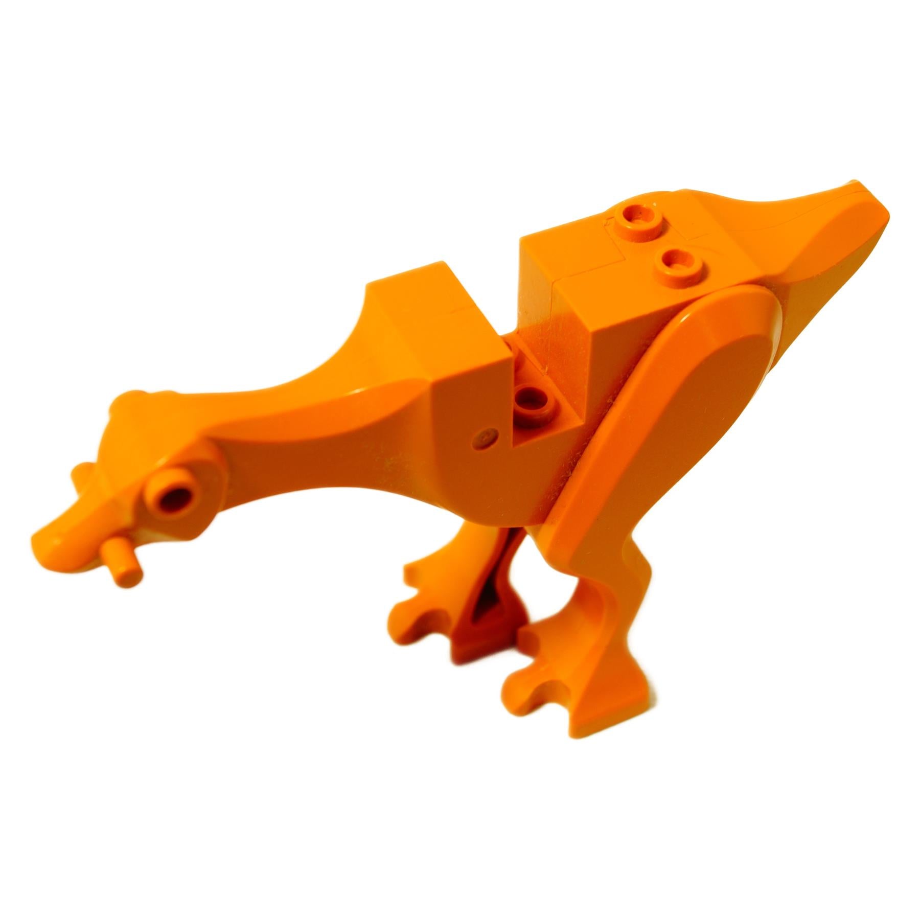LEGO® Star Wars Kaadu Gungan beast figure in earth orange, molded creature used by Gungans in Star Wars builds, side left profile view