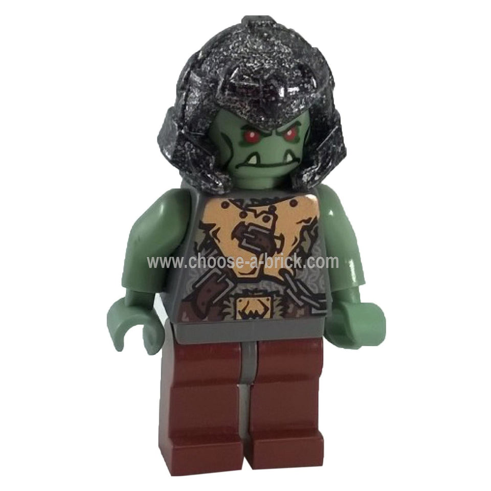 LEGO Minifigura Era de Fantasía - Guerrero Troll 2 (Orco) - cas365, primera vista.