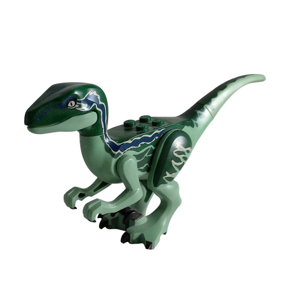 Raptor - Velociraptor Delta dari Jurassic World I LEGO Dinosaurs menghadap kiri