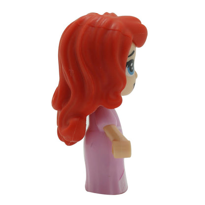 LEGO Ariel emberi mikrobaba, oldalnézet, rózsaszín ruha.