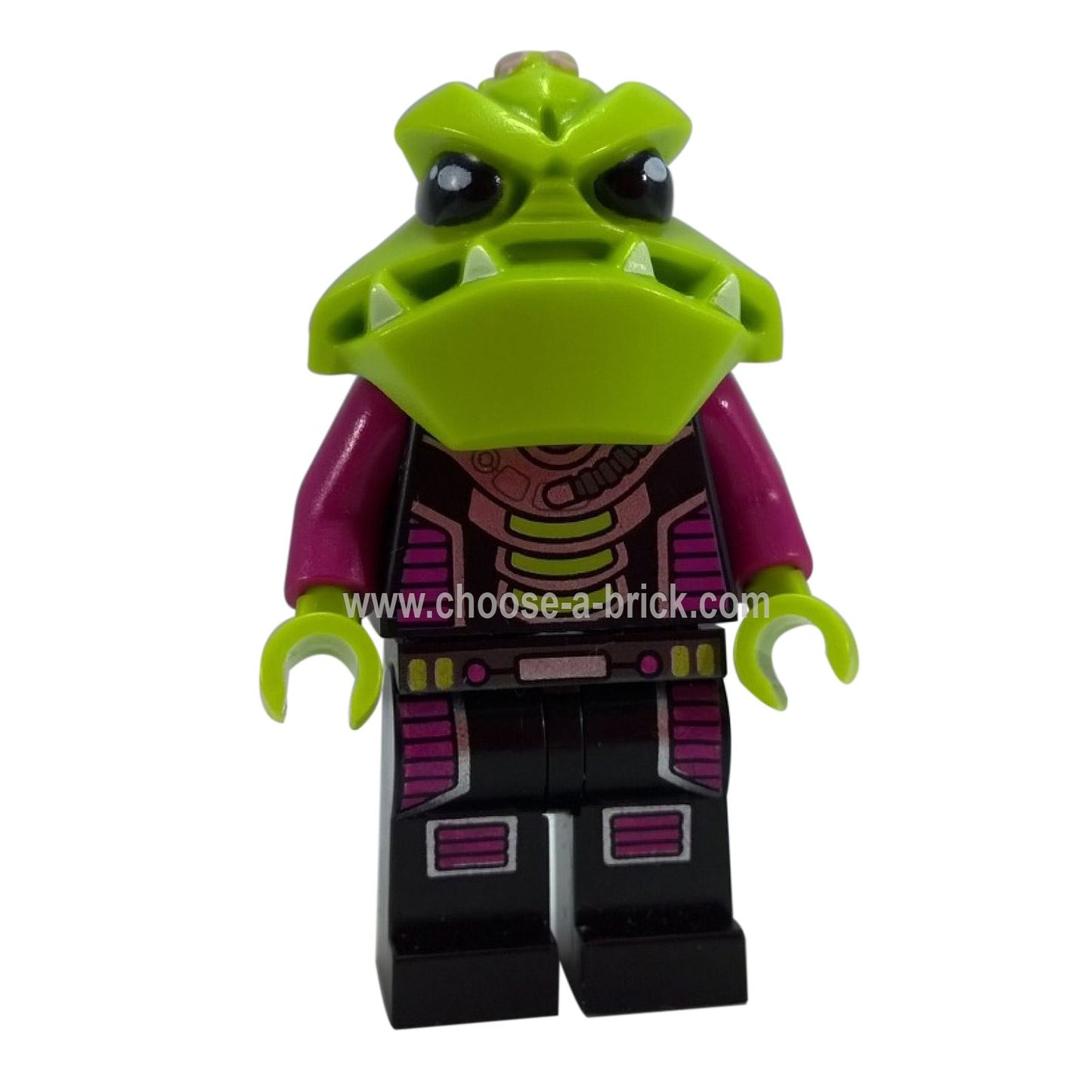 Alien trooper in black and magenta uniform from the LEGO Alien Conquest theme.