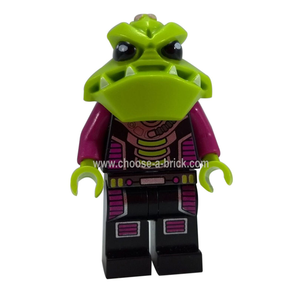 Alien trooper in black and magenta uniform from the LEGO Alien Conquest theme.